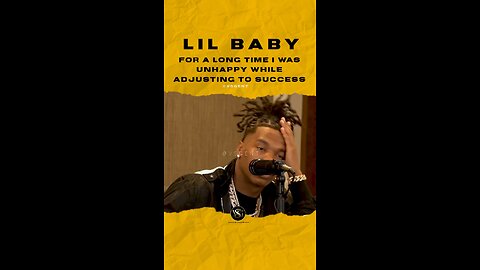 @lilbaby Becoming successful made me depressed