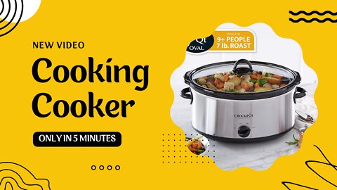 ✅Crock-Pot 7-Quart Oval Manual Slow Cooker -Review