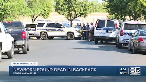 Phoenix police investigating newborn found dead near 25th and Peoria avenues