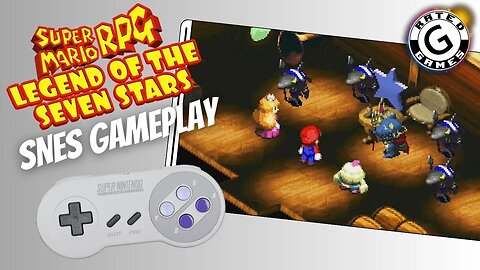 Super Mario RPG SNES - Legend of the Seven Stars - Sunken Ship 2, King Calamari/Johnny Boss Fights