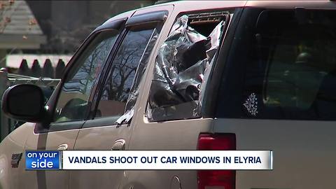 Elyria residents left fuming after vandals leave trail of a dozen shattered car windows