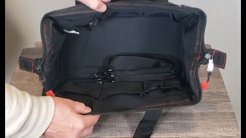 WORKPRO 14 inch Multi pocket Tool Bag, still holding up