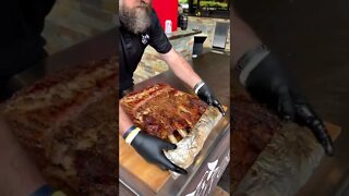 Dinosaur ribs | @bbqdadjody on IG 🦖🇺🇸🤑 #shorts #ribs #beef