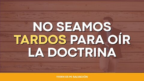 📖 No seamos tardos para oír | Hebreos 5:11