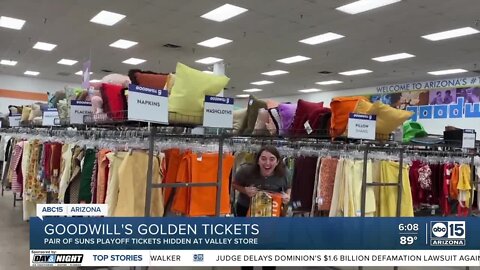 Phoenix Suns fan finds 'golden ticket' in Goodwill's scavenger hunt