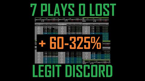 7 FOR 7 ON MY DISCORD CALLOUTS TODAY +FREE YT $FL CALLOUT YESTERDAY PAID! 50 TO 350% ON EACH PLAY!