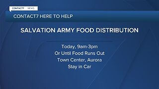 Need food? Salvation Army giving away 3000 food boxes