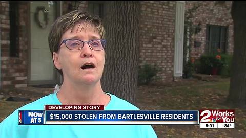 Thousands of dollars stolen from Bartlesville residents