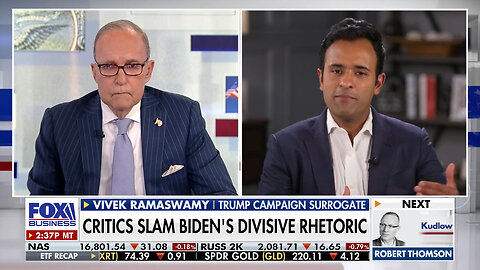 Vivek Ramaswamy: Biden Is 'Blowing Woke Smoke' To 'Deflect Accountability'