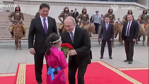 Mongolian Ceremony for President Vladimir Putin given by President of Mongolia Ukhnaagiin Khurelsukh