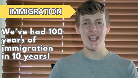 Why we need a 90 year pause on immigration...