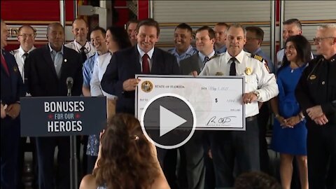 Governor DeSantis Holds Press Conference on First Responder Checks 5/5/21