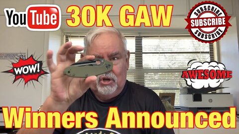 30K GAW Winners Announced Watch the video to see who won !!