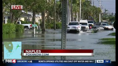 Flooding found in Naples after Hurricane irma