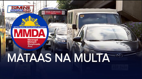 Multa sa mga motoristang ilegal na dumadaan sa bus lane, mas tinaasan ng MMDA