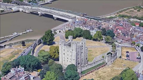 Rochester Castle in Rochester, Kent, South East England