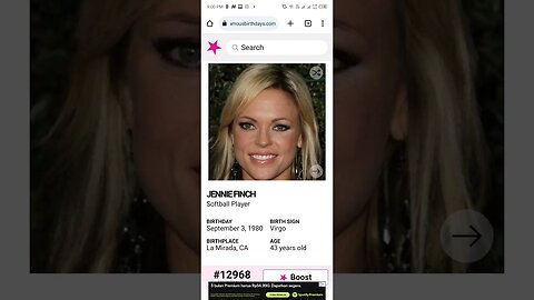 HAPPY 43 BIRTHDAY JENNIE FINCH Softball Player