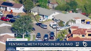 Fentanyl, meth found in Clairemont drug raid