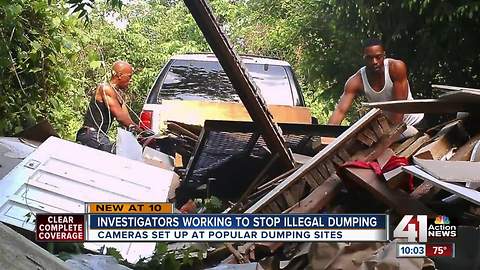 KCPD looking for men recorded illegally dumping