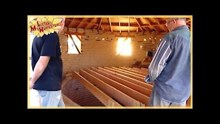 Framing the Upper Floor | Underground Earthbag Building | Weekly Peek Ep71