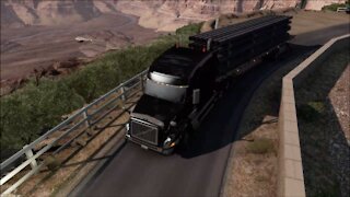 American Truck Simulator Kirim Pipa Besi Konstruksi dari Yuma ke Grand Canyon