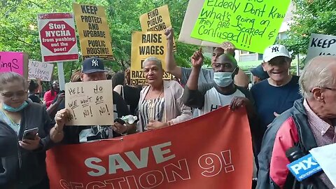 The Nycha plans to demolish Fulton and elliot Chelsea houses rally 6/27/23