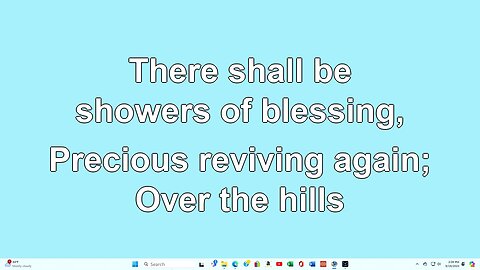 There Shall be Showers of Blessings V2