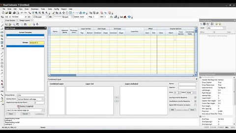 How to Create Design Layers & Road Cross Section in Road Estimator|