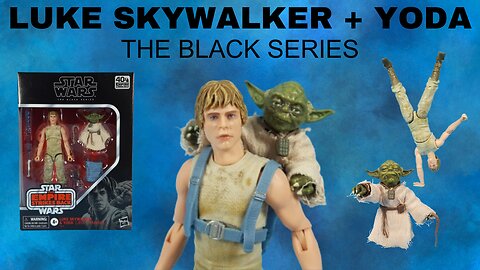 Star Wars Luke Skywalker and Yoda (Jedi Training) The Black Series.