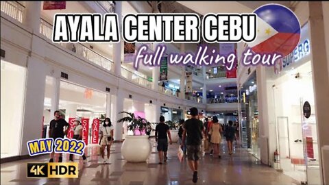 [4K CEBU 🇵🇭] AYALA CENTER CEBU | Walking Tour