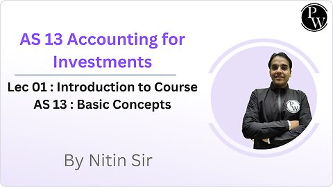 AS 13 ACCOUNTING FOR INVESTMENT L1