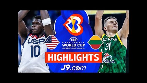 Upset Alert, Lithuania Upset USA in Thriller | J9 Highlights | FIBA Basketball World Cup 2023