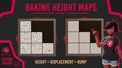 BAKING BUMP HEIGHT into a TEXTURE!! - Blender Texture Baking