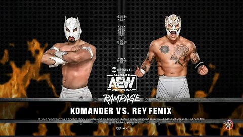 AEW Rampage Rey Fenix vs Komander