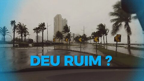 Encarando a Chuva e Frio na Praia Grande