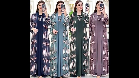 Jalabiya Eid Abayas Dress Set Kaftan Turkey Caftan Robe 2 Piece Kaftan Muslim Women Abaya