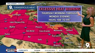 Dangerous heat and daily storm chances