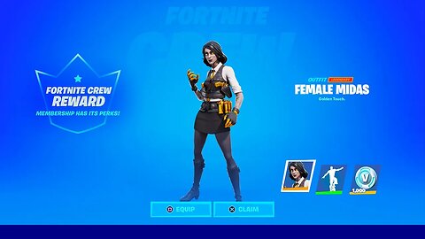 *FEMALE MIDAS* CREW PACK in FORTNITE!