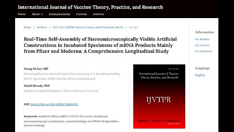 Peer Reveiwed study finds self-assembling nano-something in cvid shots.