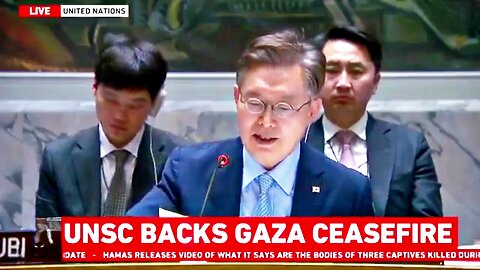 The UN Security Council Adopts the US Draft Resolution for a Ceasefire in Gaza