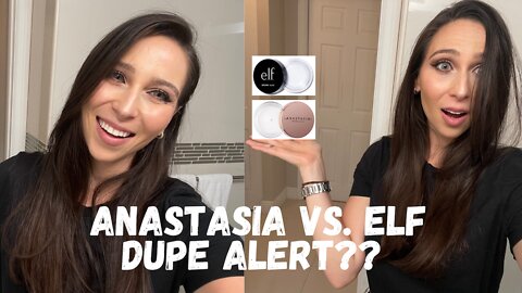 Anastasia Beverly Hills Brow Freeze $23 vs Elf's Brow Gel $6😱Dupe Alert!? | Side By Side Comparison!