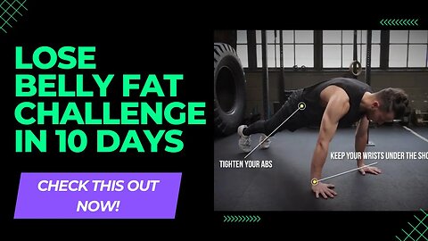 Lose Belly Fat Challenge In 10 Days