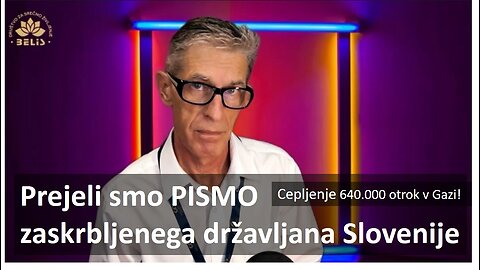 PISMO ZASKRBLJENEGA DRŽAVLJANA SLOVENIJE GLEDE 640.000 OTROK, KI JIH BODO CEPILI V GAZI