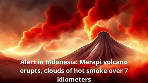 Alert in Indonesia Merapi volcano erupts, clouds of hot smoke over 7 kilometers #erupts #volcano