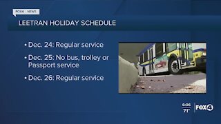 LeeTran holiday schedule