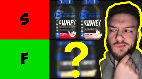 Bodybuilding.com WHEY Protein Flavor Tier List