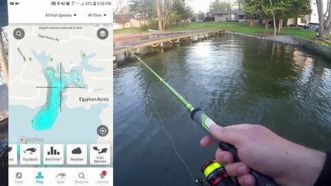 Find Crappie Fishing Spots with your Phone (Spawning Crappie)