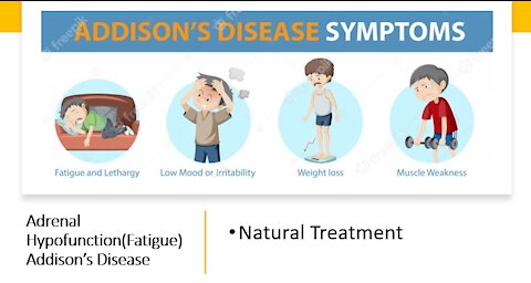 Chronic fatigue 2 - Adrenal Hypofunction & Addison’s Disease