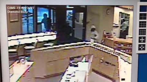 RAW: Surveillance video of jewelry store smash-and-grab in Copley