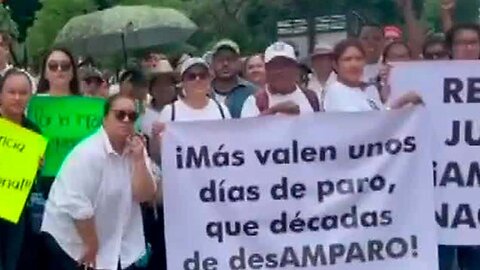 Bloquean vialidades trabajadores del CJPF en segundo día de paro